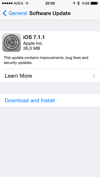 iOS7.1.1